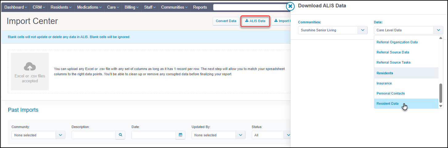 Import Center Reference Guide – Medtelligent