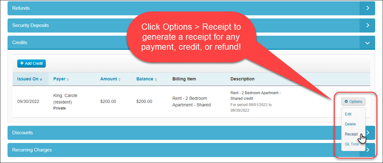 How to Send Receipts for Payments, Credits, and Refunds – Medtelligent